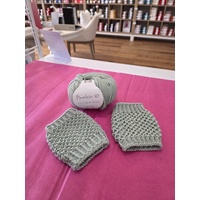 Handmade Fingerless Gloves Bambini 10 Colour 26 Fog Green