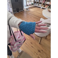 Handmade Fingerless Adult Gloves Peppin 8 Colour 817 Teal